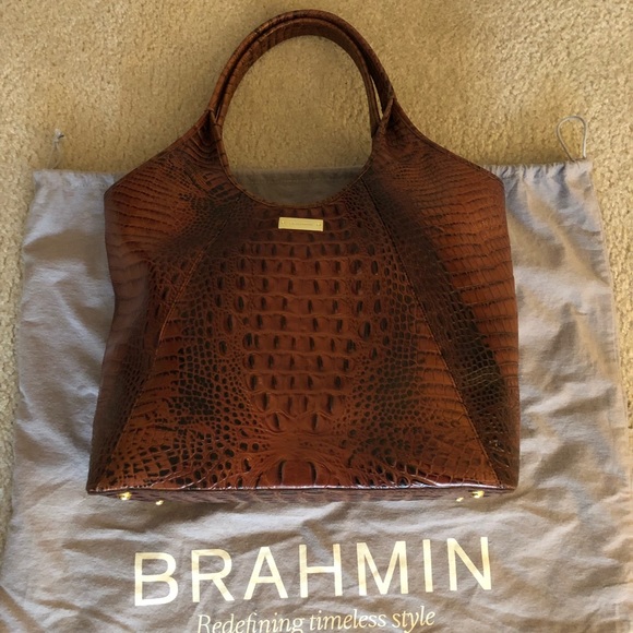 Pecan Brahmin Melbourne Handbag - Picture 2 of 8